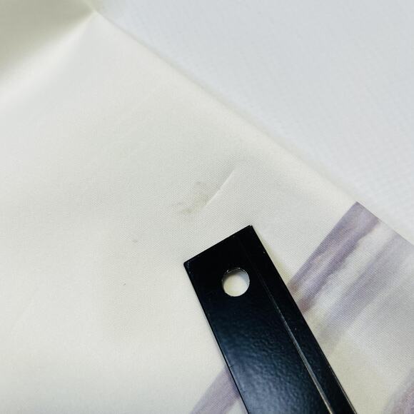 Deca Jacket Womens Large White Black Cityscape Print Graphic Tunic Urban Skyline - Picture 9 of 10